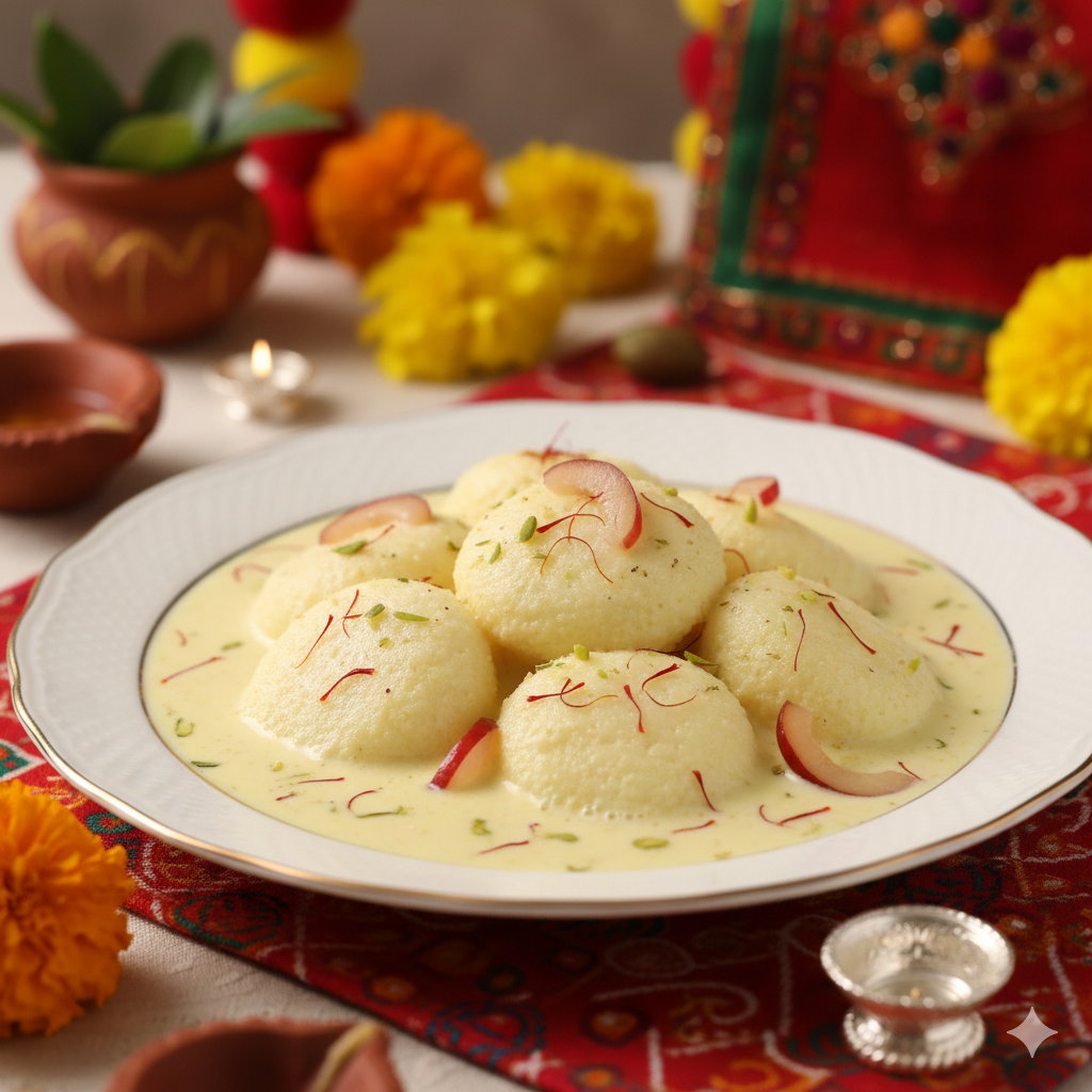 লিচু রসমালাই